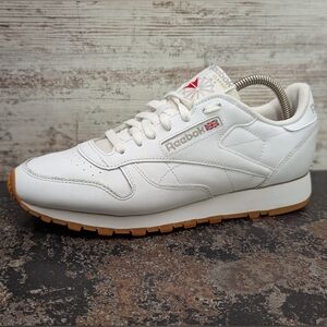 Mens Reebok Classic Athletic Shoes Sz 9.5 Used White Leather 059503 1022 GY0952